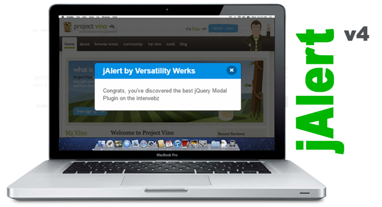 jAlert jQuery Modal Alert Popup